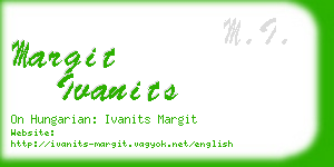 margit ivanits business card